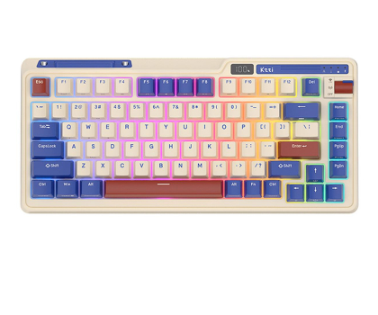 Klawiatura Royal Kludge KZZI K75 pro RGB (Moment Switch) Retro-niebieska KZZI K75pro moment